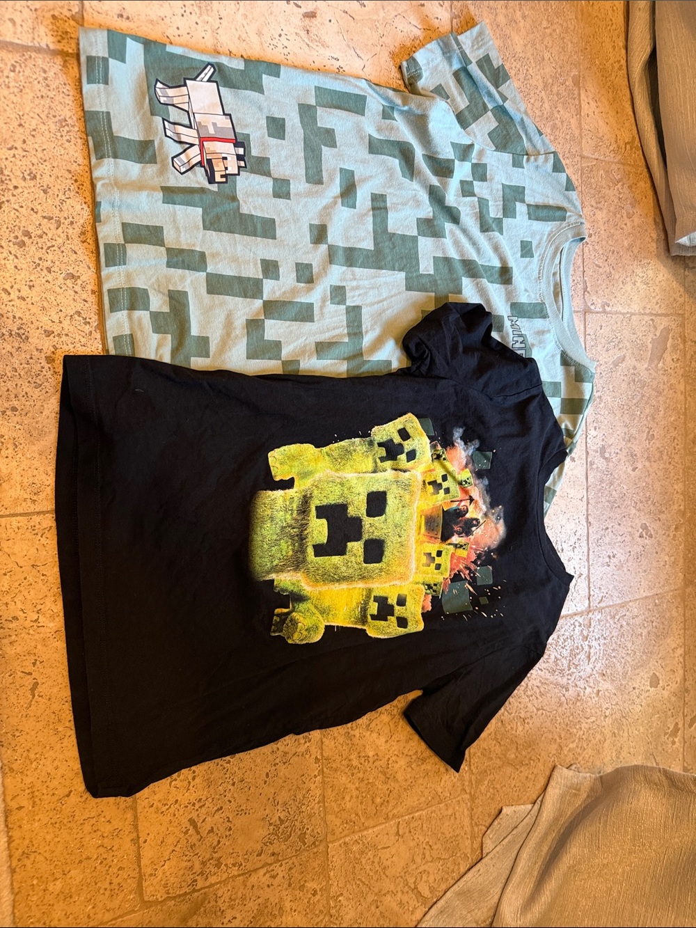 Lot of 2 Minecraft extra large Boys T-shirts